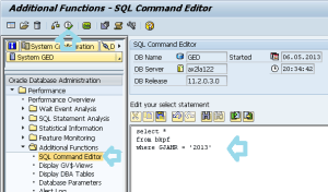 Ejecutar consultas SQL complejas en SAP, join