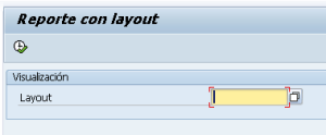 Mostrar selección de layout en los parametros del reporte
