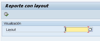 Mostrar selección de layout en los parametros del reporte.