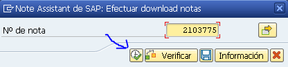 Descargar la nota sap que deseamos implementar